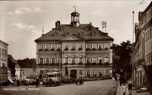 Ak Hainichen in Sachsen, Rathaus