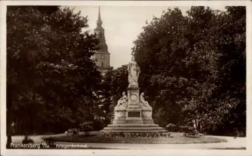 Ak Frankenberg in Sachsen, Kriegerdenkmal