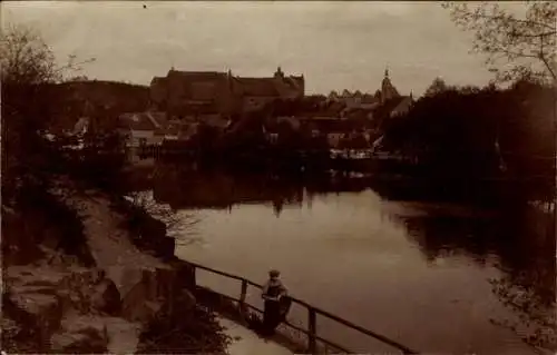 Ak Colditz in Sachsen, Teilansicht