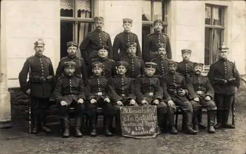 Ak Annaberg Buchholz Erzgebirge, Gruppenbild, Soldaten, Pöhlberg, 20. Korporalschaft