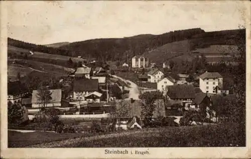 Ak Steinbach Jöhstadt im Erzgebirge Sachsen, Gesamtansicht