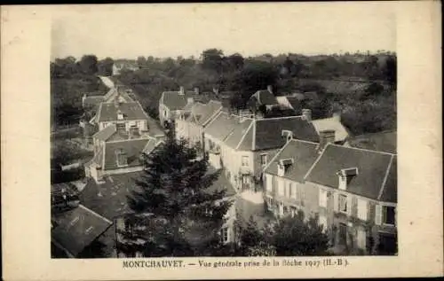 Ak Montchauvet Yvelines, Vue générale prise de la flèche 1927 (H.-B.)