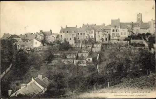 Ak Neauphle le Château Yvelines, Vue generale Est