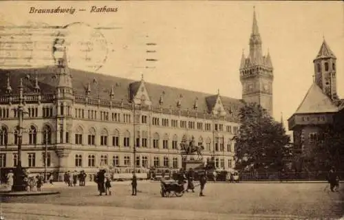 Ak Braunschweig, Rathaus