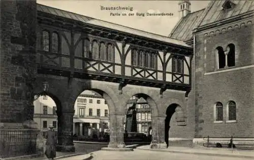 Ak Braunschweig, Burg Dankwarderode, Teilansicht