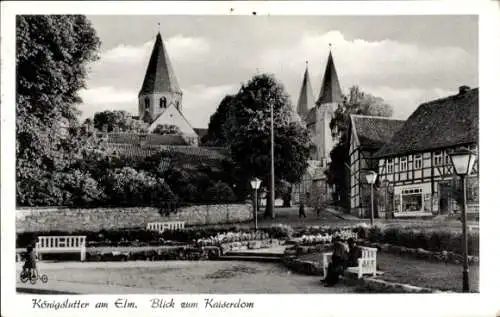 Ak Königslutter am Elm, Blick zum Kaiserdom