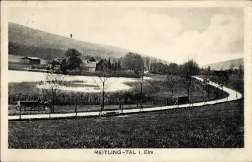 Ak Reitling im Elm Erkerode Niedersachsen, Teilansicht, Natur