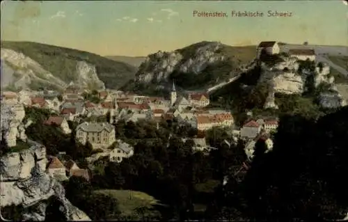 Ak Pottenstein in Oberfranken, Panorama