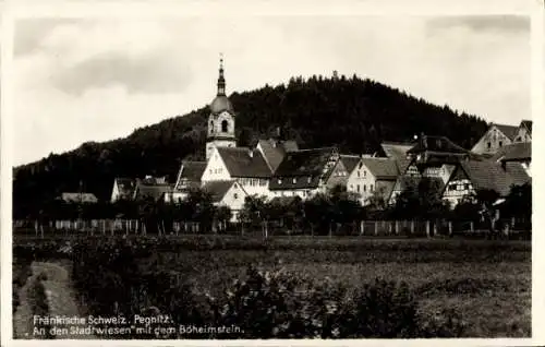 Ak Pegnitz in Oberfranken, An den Stadtwiesen, Böheimstein, Kirche