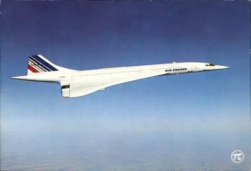 Ak Französisches Passagierflugzeug, Concorde, Air France