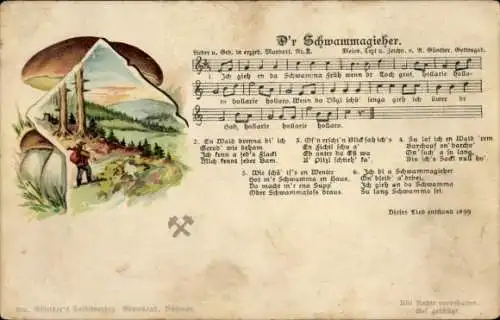 Lied Ak Günther, Anton, D'r Schwammagieher, Mundart Nr 2