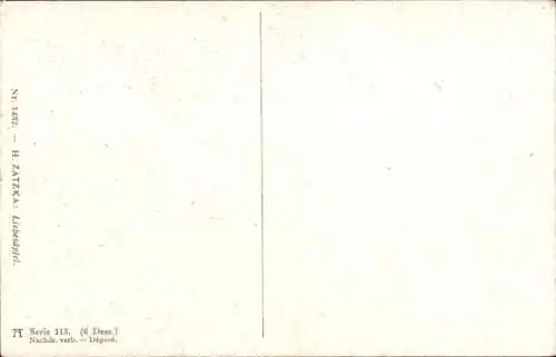 Künstler Ak Zatzka, Hans, Liebesäpfel, Amor, junge Frau betrachtet Äpfel, Nr. 315