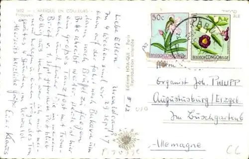 Ak L'Afrique en Couleurs, Pirogues, Ruderboote, Ufer