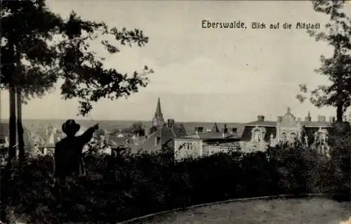 Ak Eberswalde im Kreis Barnim, Blick auf die Altstadt