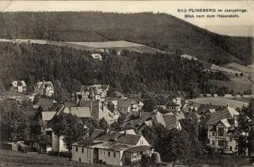 Ak Świeradów Zdrój Bad Flinsberg Schlesien, Blick nach dem Hasenstein