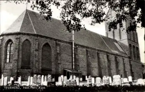 Ak Ferwert Ferwerd Friesland Niederlande, Kirche