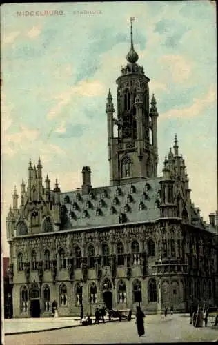 Ak Middelburg Zeeland Nederland, Stadhuis