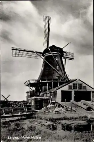 Ak Leiden Südholland Niederlande, Molen Mulder