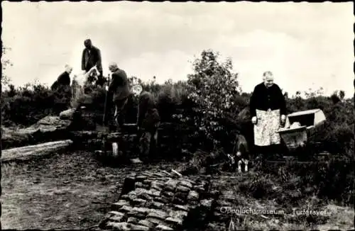 Ak Schoonoord Drenthe Niederlande, Openluchtmuseum Stichting, De Zeven Marken