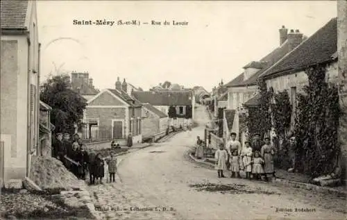 CPA Saint Méry Seine et Marne, Rue du Lavoir