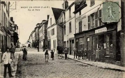 Ak Magny en Vexin Val-d’Oise, Rue de Paris