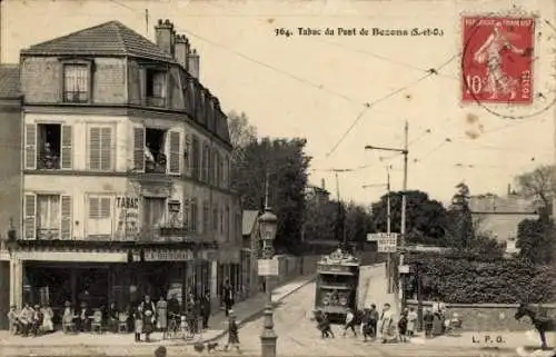 CPA Bezons Val d'Oise, Tabac du Pont