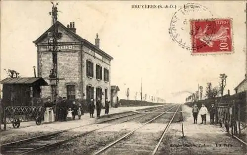 Ak Bruyères Vosges, Gare