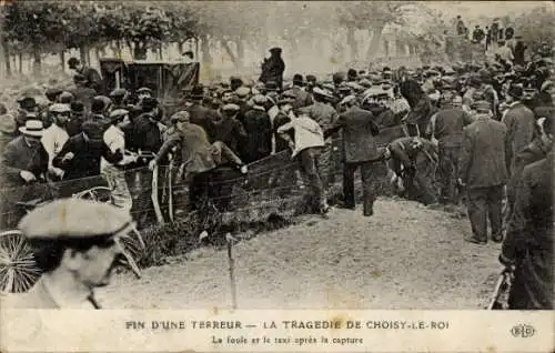 Ak Choisy le Roi Val de Marne, Gefangenahme bei der Belagerung von Jules Bonnot 1912