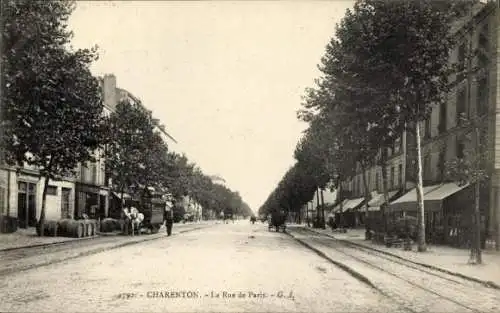 Ak Charenton Val de Marne, Rue de Paris