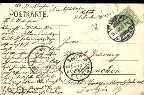 Ak Frankfurt am Main, Günthersburgallee