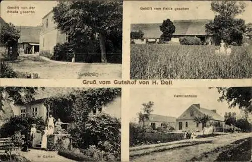 Ak Zehdenick in der Mark, Gutshof von H. Doll, Familienhaus, Blick von der Straße