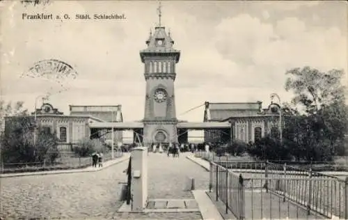 Ak Frankfurt an der Oder, Städtischer Schlachthof