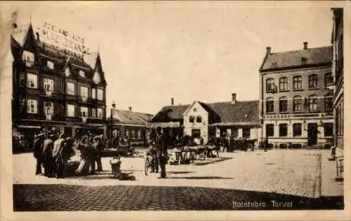 Ak Holstebro Dänemark, Marktplatz