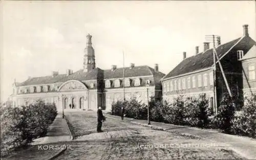 Ak Korsør Korsör Dänemark, Bahnhof