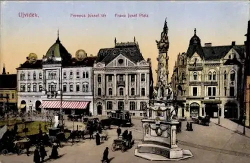 Ak Novi Sad Újvidék Neusatz Serbien, Franz-Josef-Platz