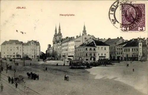 Ak Jihlava Iglau Region Hochland, Hauptplatz