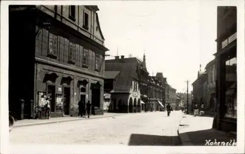 Ak Vrchlabí Hohenelbe Reg Königgrätz, Straßenansicht