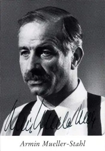 Ak Schauspieler Armin Mueller-Stahl, Portrait, Autogramm