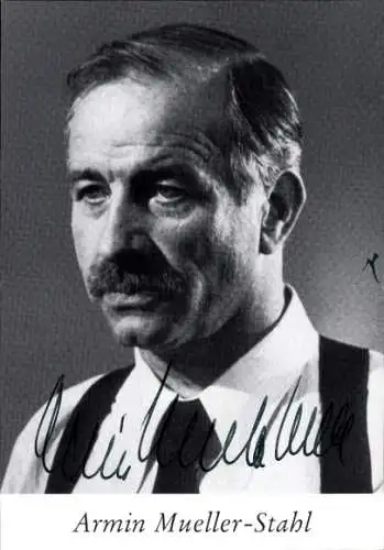 Ak Schauspieler Armin Mueller-Stahl, Portrait, Autogramm