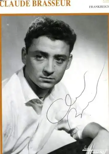 Foto Schauspieler Claude Brasseur, Autogramm