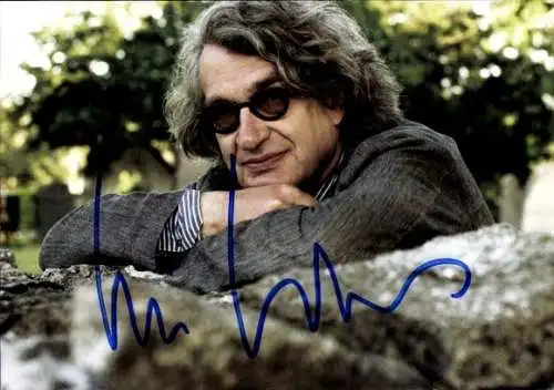 Foto Regisseur und Fotograf Wim Wenders, Autogramm