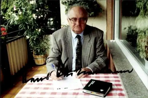 Foto Jurist Hans Kindermann, Autogramm