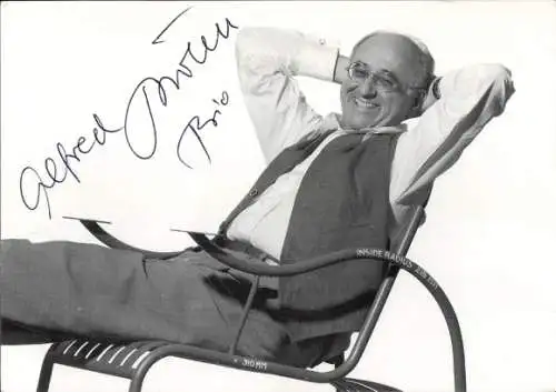 Foto Fernsehmoderator Alfred Biolek, Autogramm