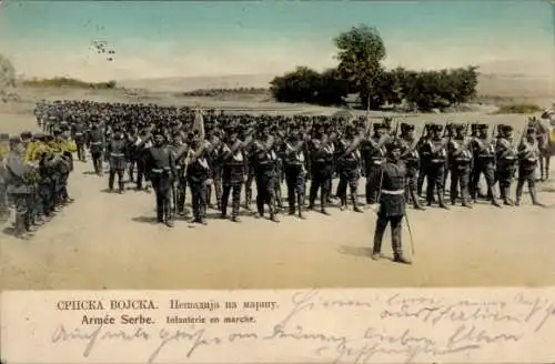 Ak Armée Serbe, Infanterie en marche