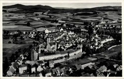 Ak Neunburg vorm Wald Oberpfalz, Fliegeraufnahme