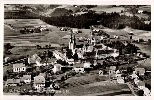 Ak St. Peter im Schwarzwald, Fliegeraufnahme