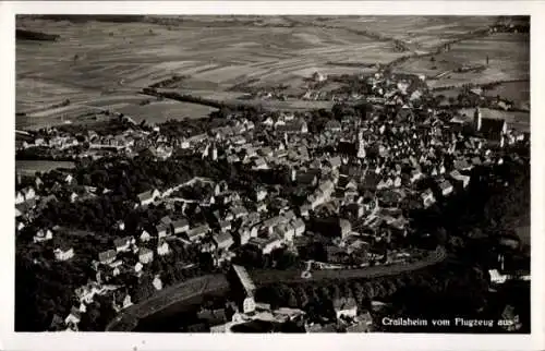 Ak Crailsheim in Württemberg, Fliegeraufnahme