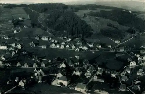 Ak Schonach im Schwarzwald, Fliegeraufnahme