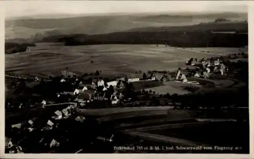 Ak Birkendorf im Schwarzwald Baden Württemberg, Fliegeraufnahme