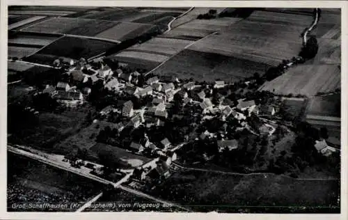 Ak Großschaffhausen Taufkirchen an der Vils Oberbayern, Fliegeraufnahme